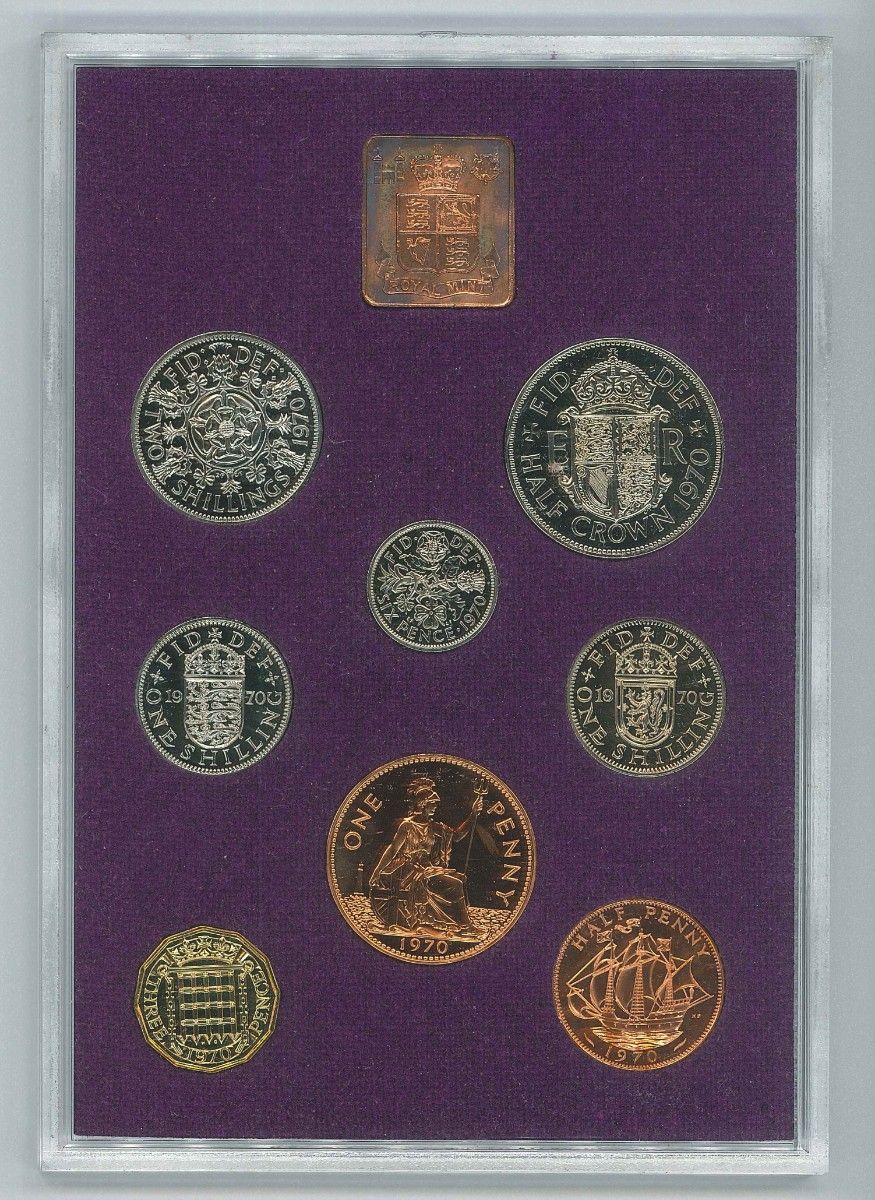 イギリス プルーフコイン8種 ロイヤルミントセット 1970年  貨幣セット イギリス 記念硬貨