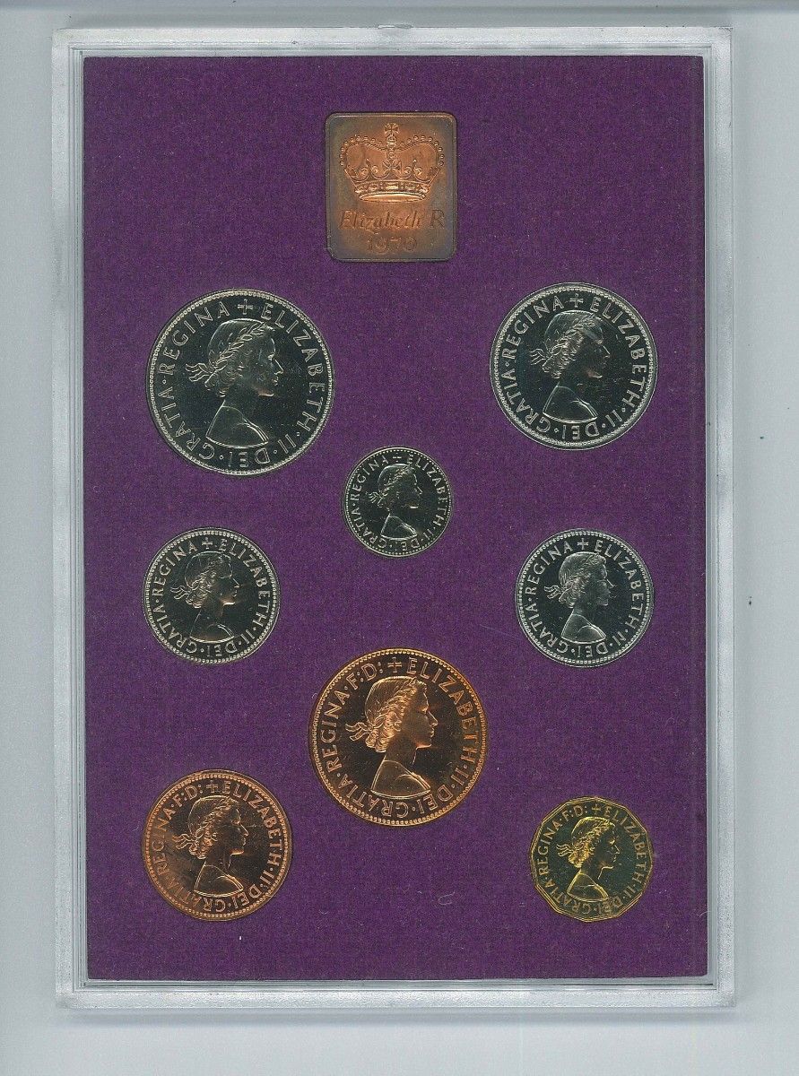 イギリス プルーフコイン8種 ロイヤルミントセット 1970年  貨幣セット イギリス 記念硬貨