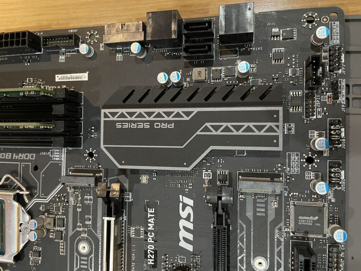 MSI Z270 PC MATE LGA1151 DDR4 Thunderbolt コレクション品出品⑩ CPU メモリー グラボ つき☆彡の画像5