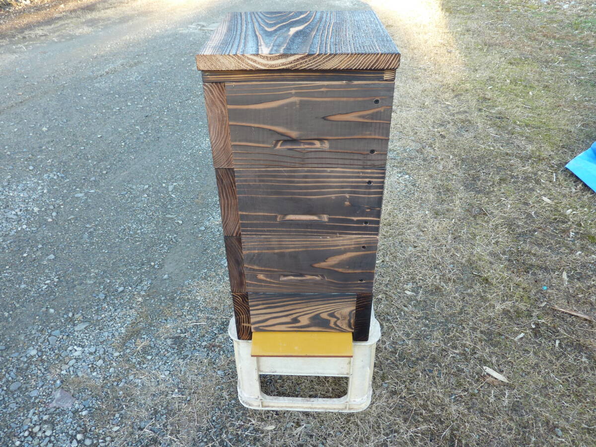 蜜蜂巣箱 日本蜜蜂用重箱式巣箱の継箱 内寸２３０ｍｍ用の画像4