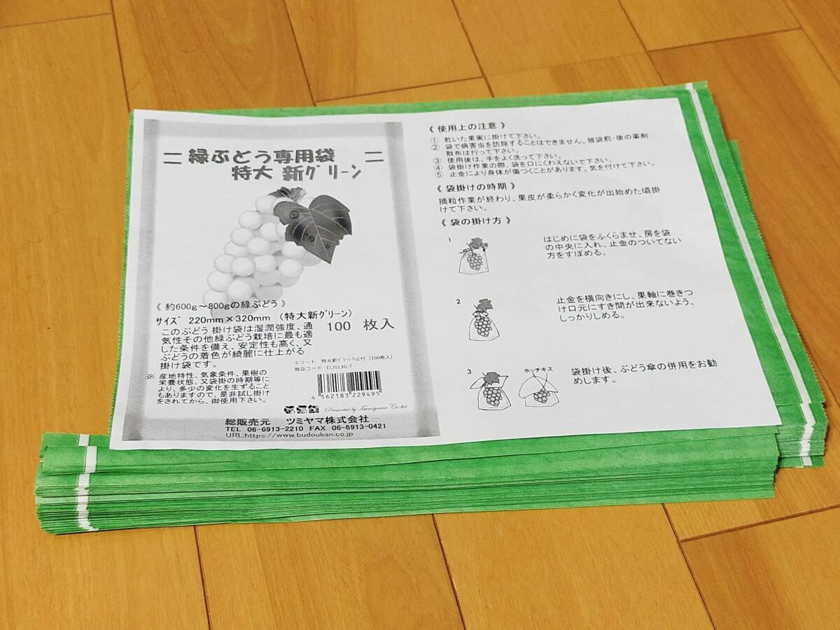 送料込み　果実袋　ぶどう用　53枚入　針金入_画像1