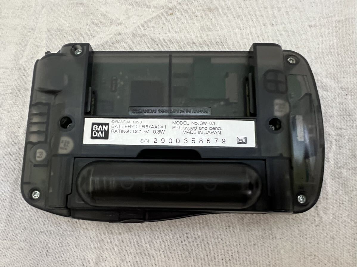 バンダイ ワンダースワン 本体 ソフト ビストロレシピ たれぱんだのぐんぺい 携帯型 ゲーム機 SW-001 BANDAI WonderSwan ブラック の画像4