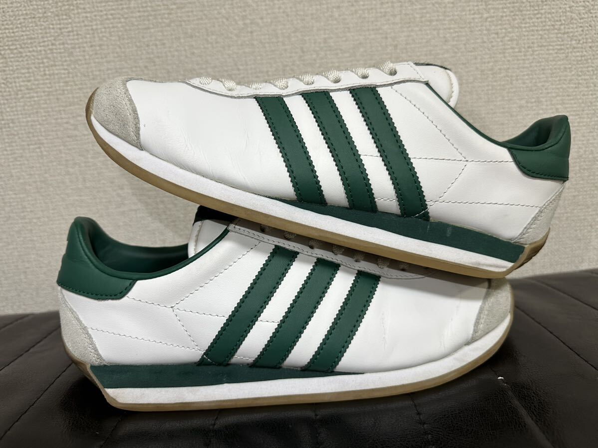 2015年製 adidas COUNTRY OG COLLEGIATE GREEN US7.5 25.5ｃｍ カントリー ホワイト/カレッジグリーン G26687 緑 白の画像5