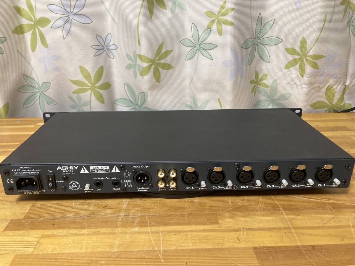 [ free shipping ][ ultimate beautiful goods ] Ashly MX-206 rack type vertical analogue * mixer regular price 20 ten thousand and more 