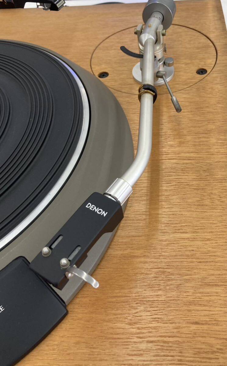 訳あり品 DENON デノン ターンテーブル レコードプレーヤー DP-3000 ダブルアーム仕様 / MC昇圧トランス AU-320付属 現状渡しの画像3