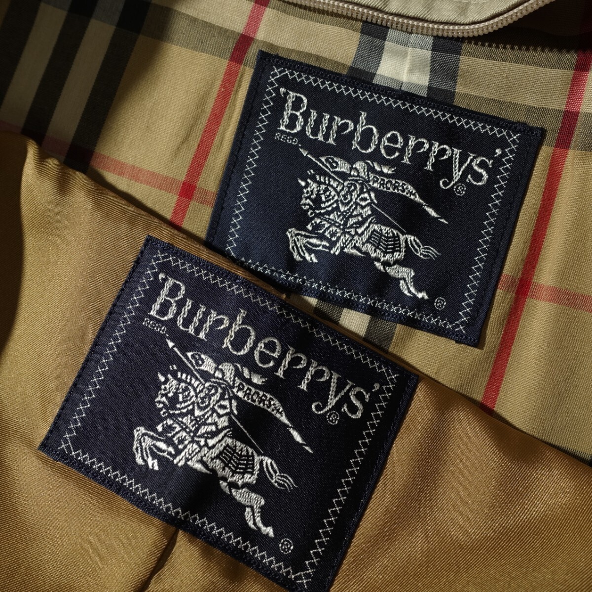 BURBERRY bar ma машина n пальто хлопок поли материалы noba проверка шерсть подкладка Vintage Burberry три . association бежевый L размер 