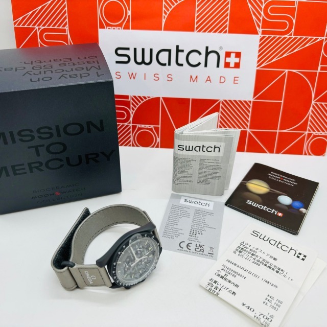 Swatch スウォッチ MISSION TO MERCYRY ミッション トゥ マーキュリー OMEGA オメガ Speedmaster スピードマスター 1円 未使用 美品 6344