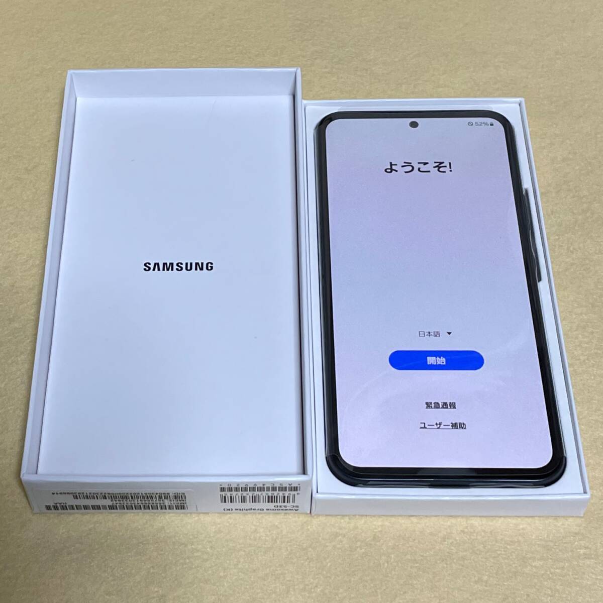 【新品/未使用/docomo版SIMフリー】Galaxy A54［SC-53D］オーサムグラファイト★判定〇/残債なし★　04011_画像2