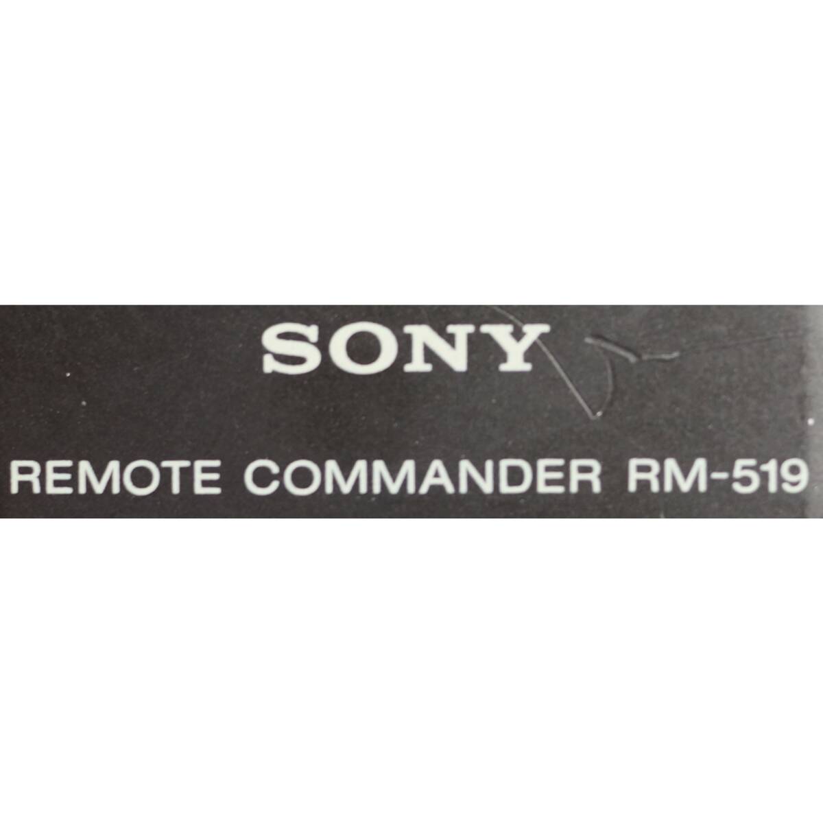 ソニー SONY テレビ/ビデオ リモコン RM-519_画像2