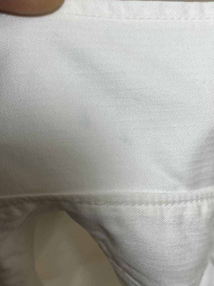 POST OVERALLS シャツ M ウェスタンシャツ 白 ホワイト コットン 日本製 POST O'ALLS ポストオーバーオールズ の画像4