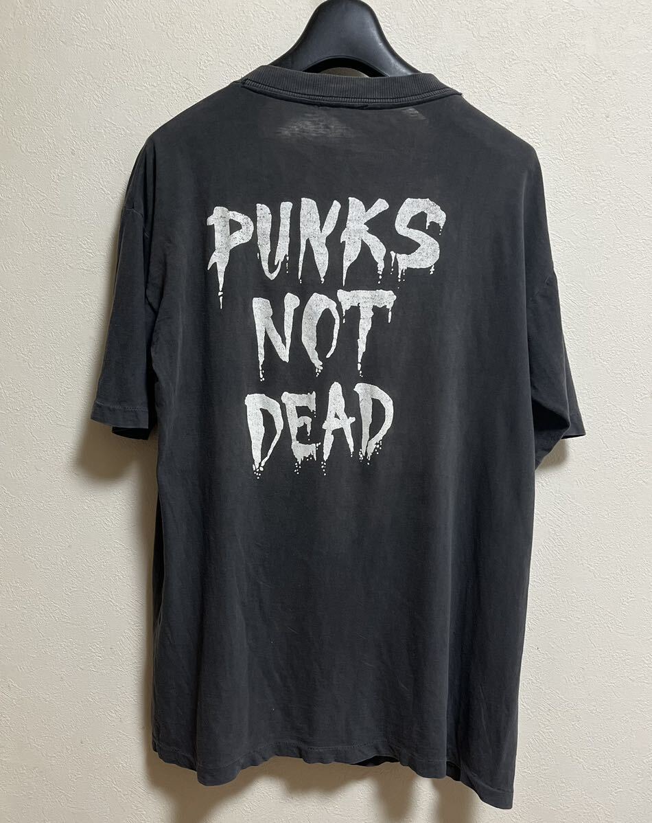 80s EXPLOITED Tシャツ L 大きめ PUNKS NOT DEAD ツアーTシャツ バンドTシャツ バンT ヴィンテージ パンク ハードコア エクスプロイテッドの画像3