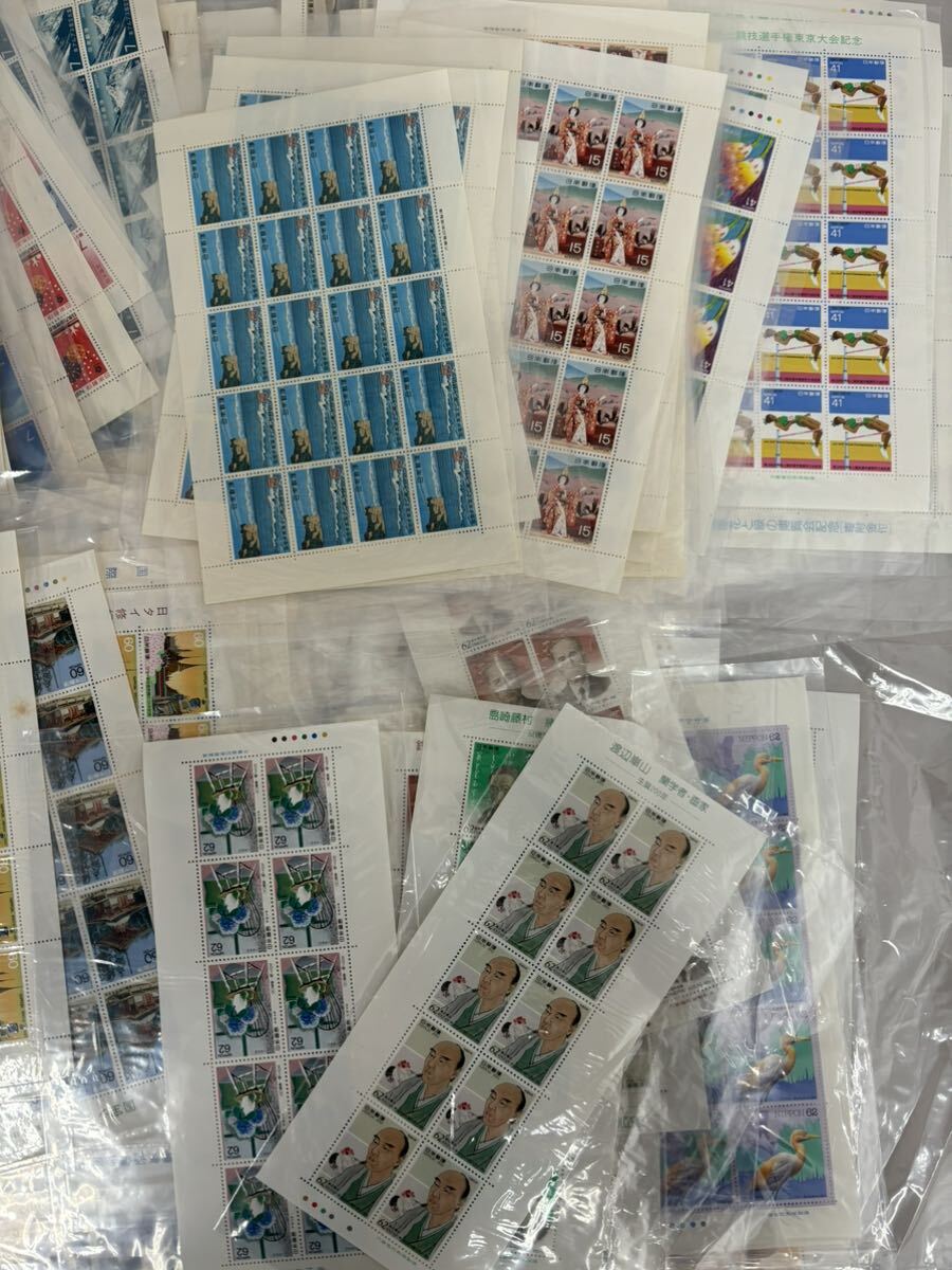 未使用 切手 額面¥139,300- 139,300円 日本郵便 シート 大量 年代 種類 色々の画像5
