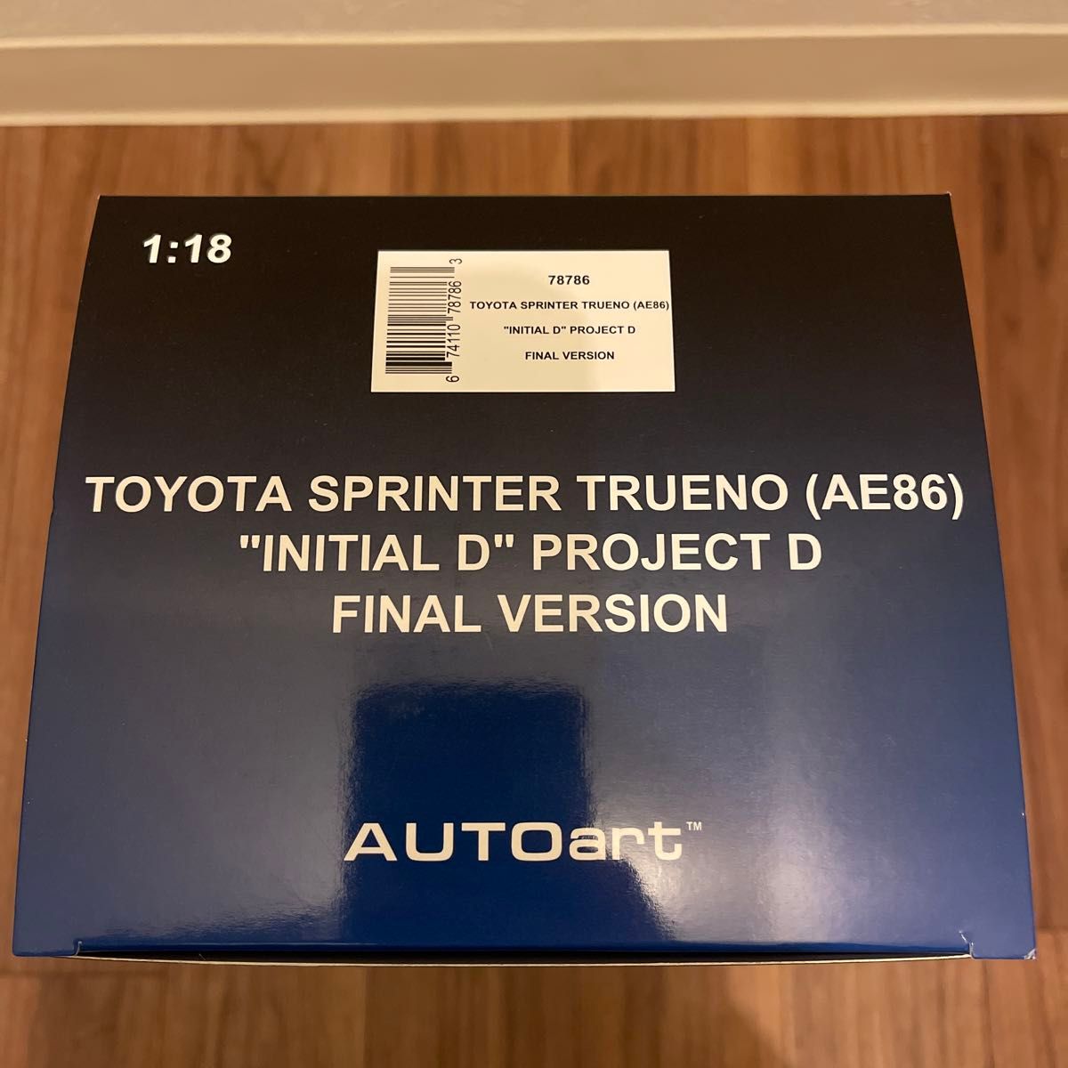 AUTOart 1/18　トヨタ スプリンター トレノ (AE86) 頭文字 D プロジェクトD ファイナルバージョン