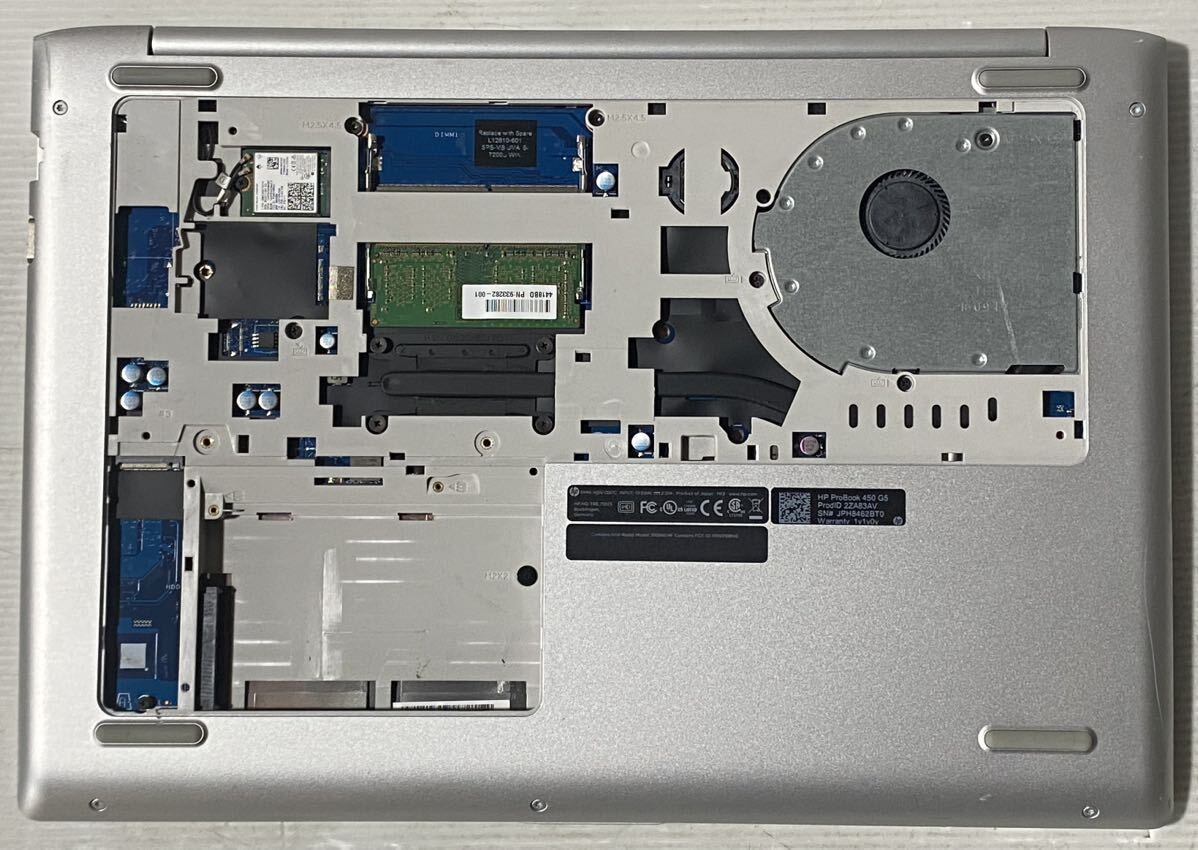 Bios 起動確認済み HP ProBook 450 G5 i5-7200Uメモリ4GB/15.6インチ ジャンク341_画像6