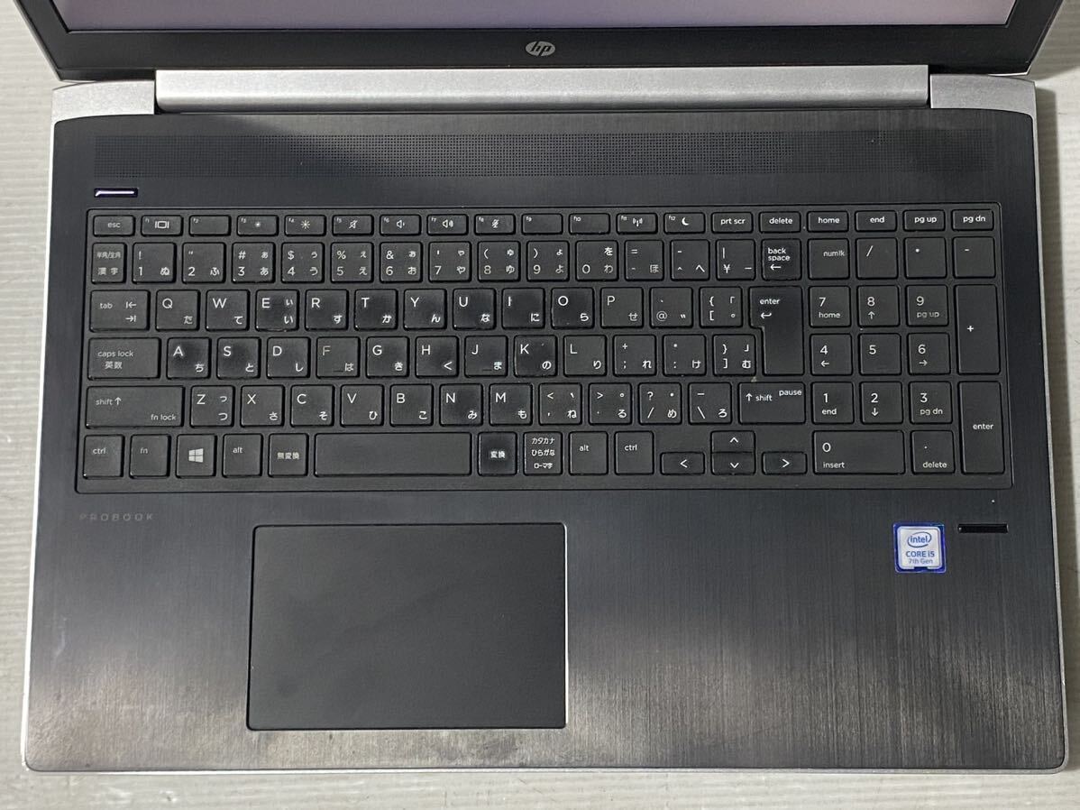 Bios 起動確認済み HP ProBook 450 G5 i5-7200Uメモリ4GB/15.6インチ ジャンク341_画像2