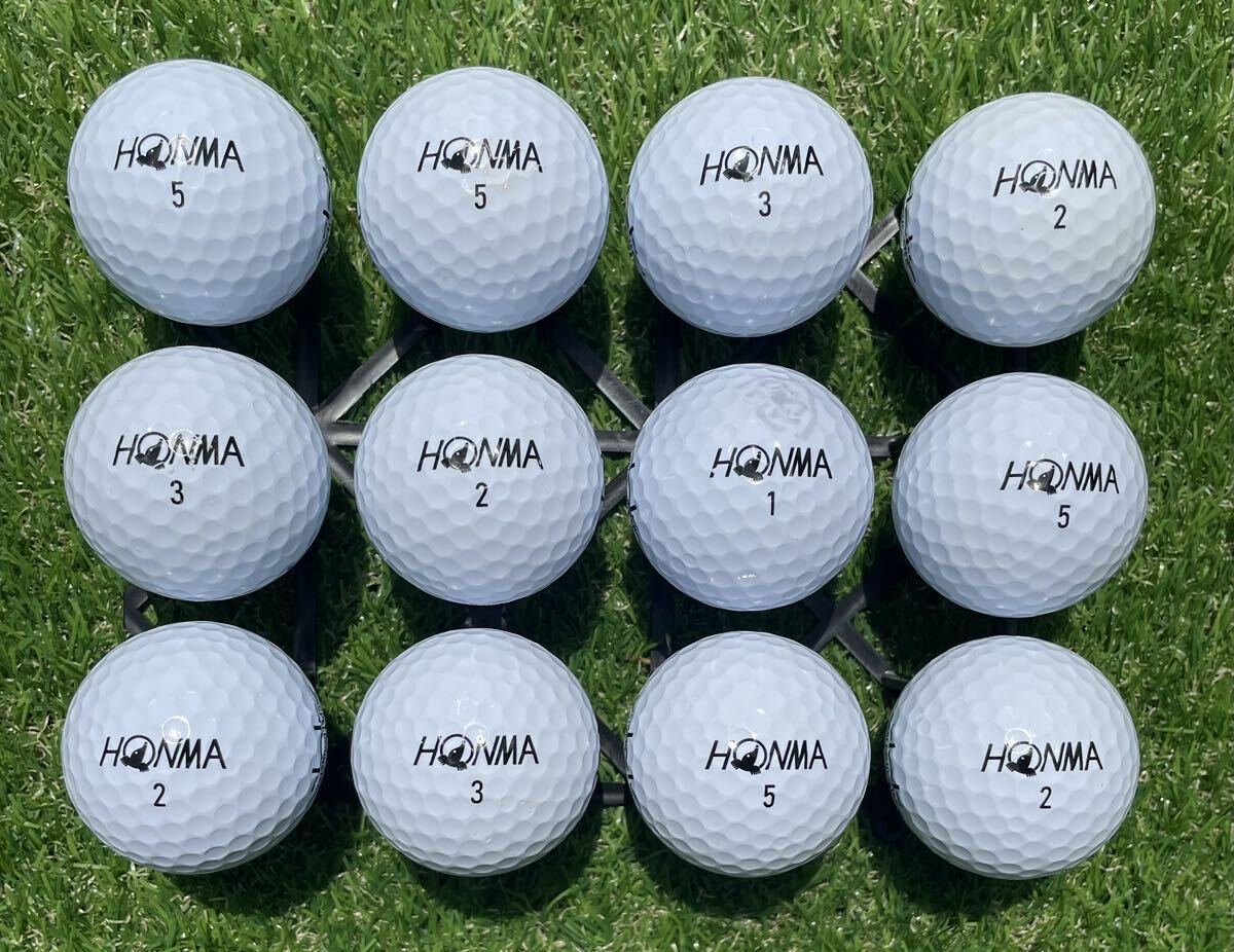 本間ゴルフボール HONMA D1 SPEEDMONSTER 2021年モデル 【A級ランク】12個セット ロストボール ④_画像3