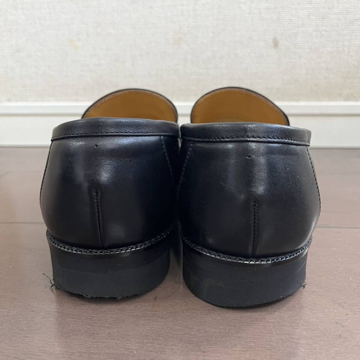 美品 BURBERRY LONDON バーバリーロンドン ローファー 革靴 ブラック 黒 24.5cm レザー シューズ _画像4