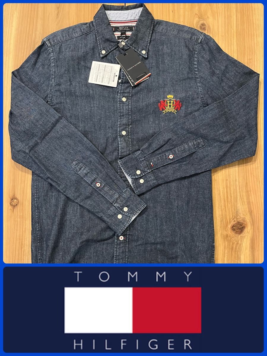 Tommy Hilfiger トミーヒルフィガー 長袖デニムシャツ Ｓサイズ