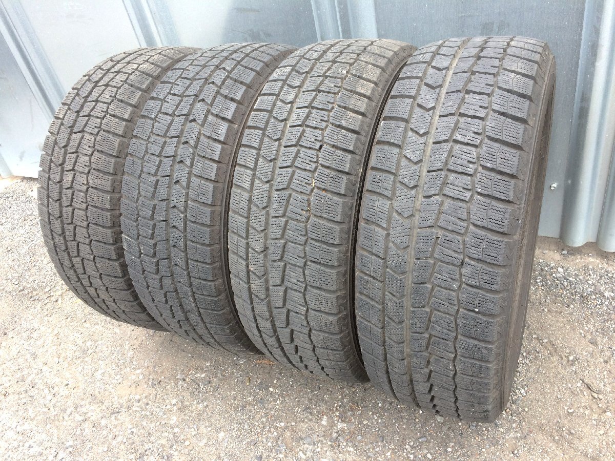 中古 ダンロップ WINTER MAXX WM02 16インチ 205/55R16 2018年製造 スタッドレスタイヤのみ4本セット DUNLOP ウィンターマックスの画像3