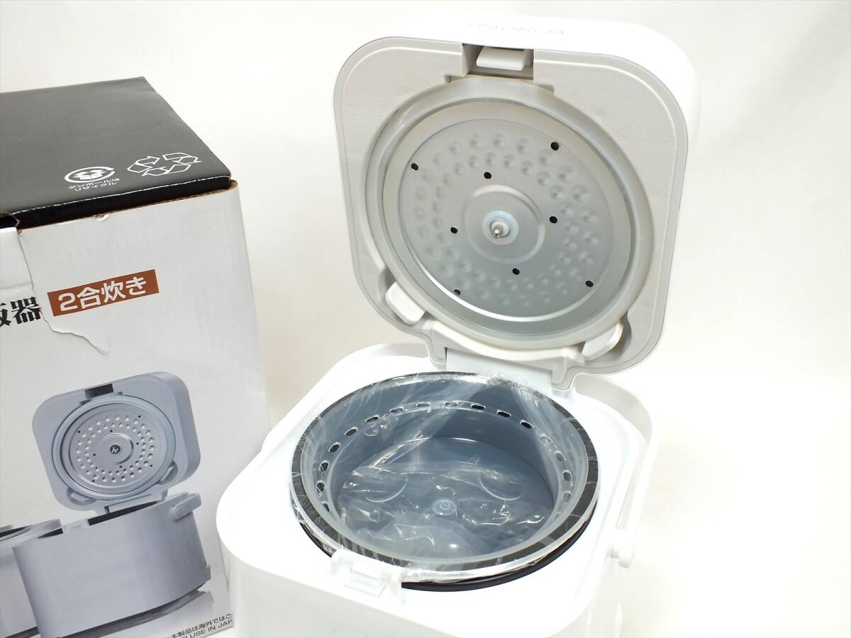 ■未使用■AONCIA アオンシア マイコン炊飯器 S-RC012-W■一人暮らし用 2合炊き■多機能 保温 調理 極うま 炊込み おかゆ 牛乳温め 蒸し■_画像6