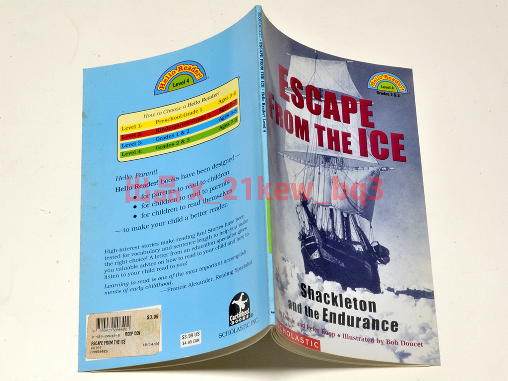 ★本文ほぼ未読★シャクルトンのエンデュアランス号の南極探検★児童向け英語★『Escape from the Ice』Shackleton and the Endurance★_画像5