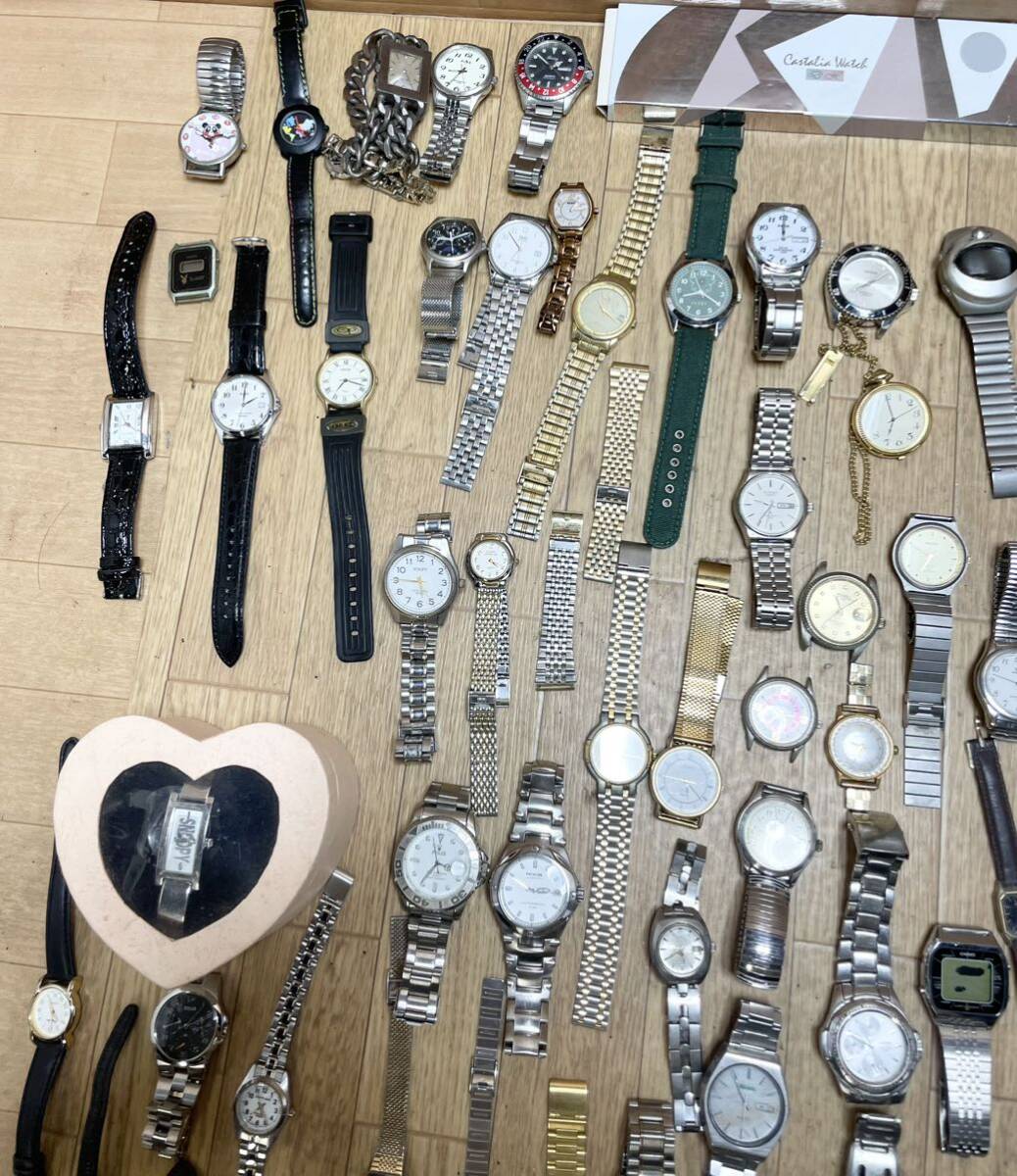 腕時計 SEIKO CITIZEN セイコー G-SHOCK シチズン 機械式 懐中時計 等 5.3kg以上 まとめ売り 大量 まとめて 120点以上 X19の画像5