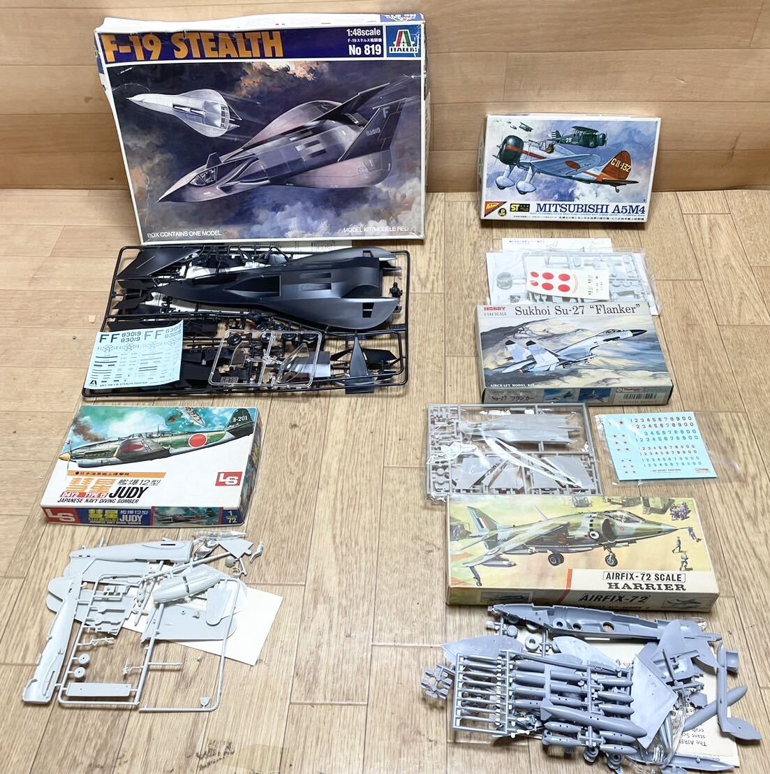 希少！ 未組立 多数 ニチモ Revell MATCHBOX AIRFIX 等 戦闘機 B-47 Su-27 SBD F-19 等 戦闘機 プラモデル 大量 まとめて 20点 C3の画像3