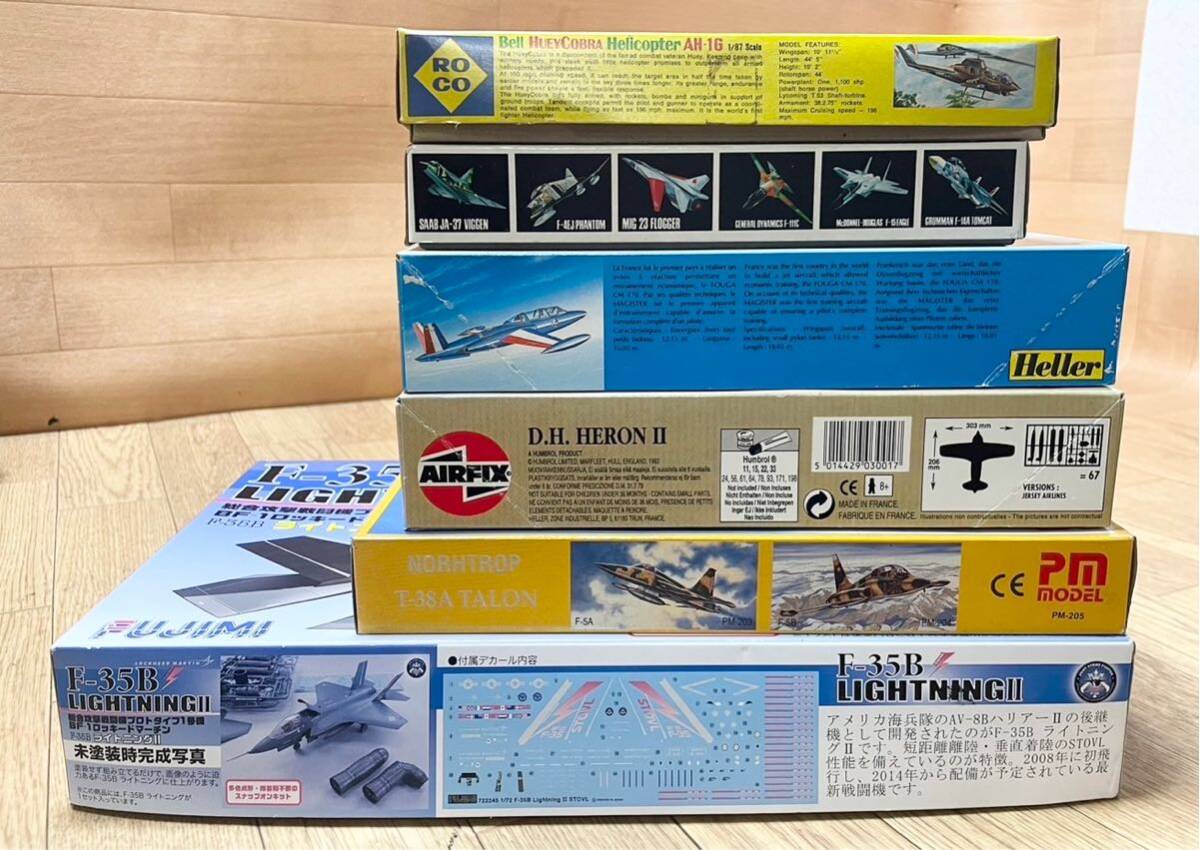 希少！ 未組立 多数 Revell AIRFIX matchbox Heller FUJIMI 等 戦闘機 F-35B C-5A 等 大量 まとめて 20点 J6の画像4