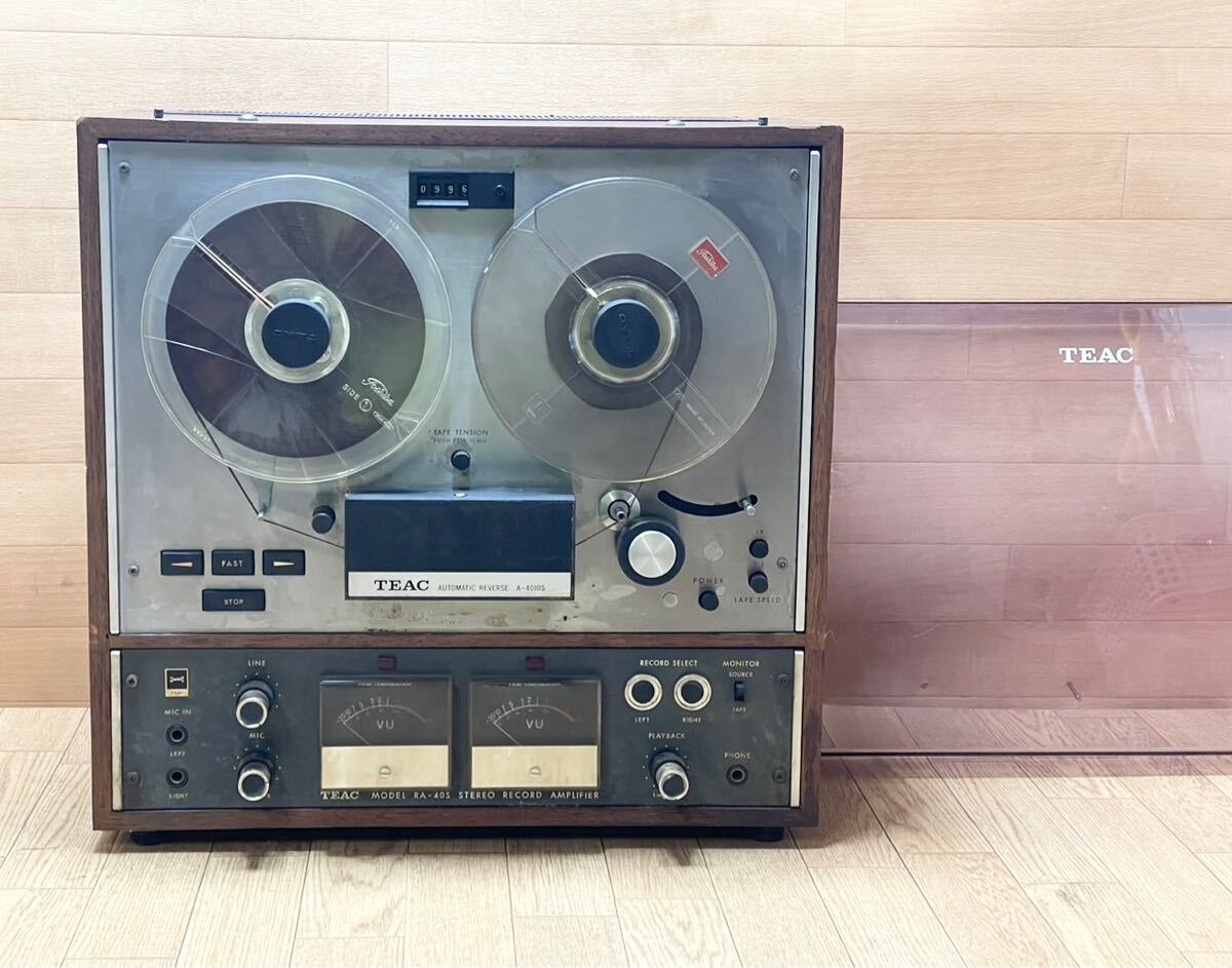 希少！ TEAC ティアック A-4010S オープンリールデッキ 当時物 レトロ ビンテージ アンティーク A2の画像2