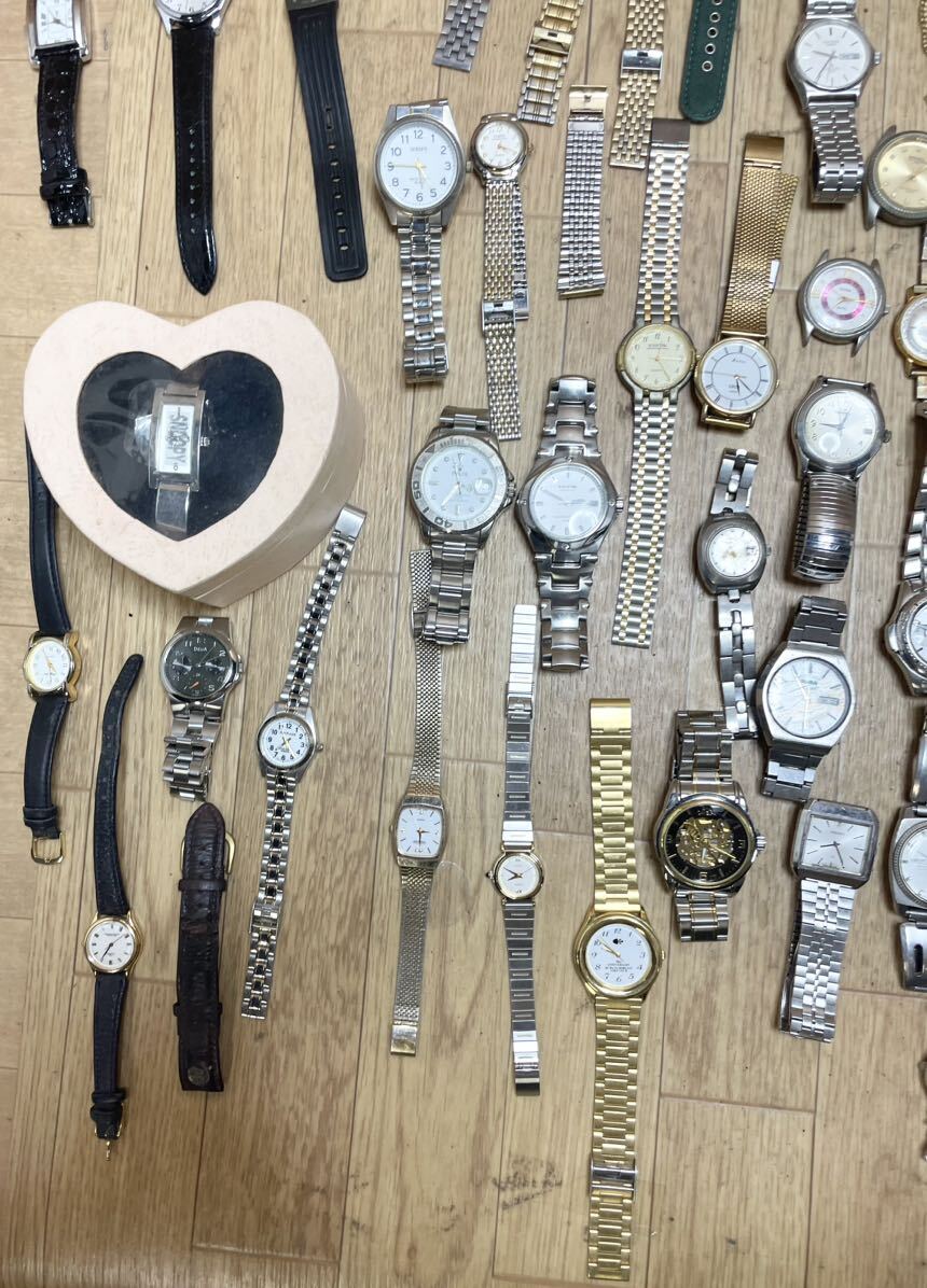 腕時計 SEIKO CITIZEN セイコー G-SHOCK シチズン 機械式 懐中時計 等 5.3kg以上 まとめ売り 大量 まとめて 120点以上 X19の画像6