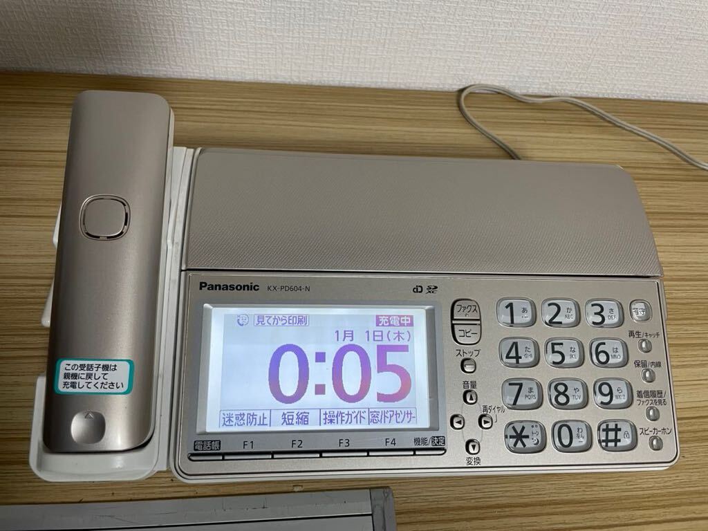 Panasonic パナソニック おたっくす 受話子機付き FAX 電話機 KX-PD604-N KX-FKD353-N 子機 KX-FKD506-N 動作確認済み