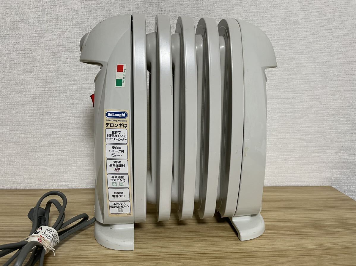te long gi Mini oil heater Delonghi TRN0505C 100V 500W box attaching operation verification ending 