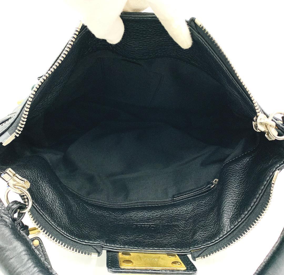 Chloe クロエ ショルダーバッグ パディントン 02-05-53 レザー ゴールド金具 鍵付属 大人気ライン_画像8