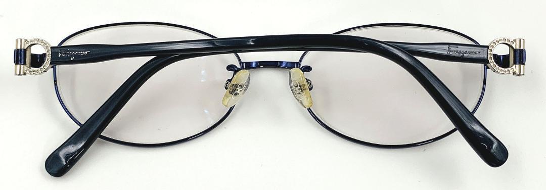 Salvatore Ferragamo SF2543RA 414 サルヴァトーレ フェラガモ 度入り 眼鏡 メガネフレーム ネイビー ユニセックス 男女兼用_画像9