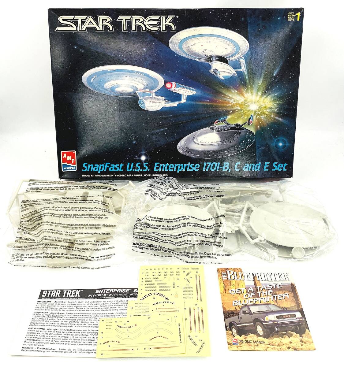 [ dead stock unopened goods ]STAR TREK Star Trek U.S.S.enta- prize NCC-1701-B,C and E Set not yet constructed 