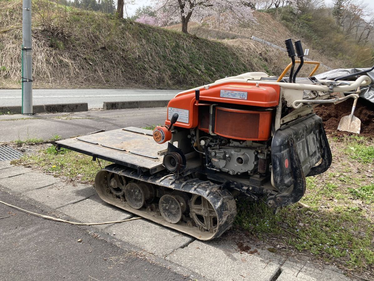 山形より★引き取り★バランスウエイトアッシ 運搬車 最大積載量300kg 中古 始動確認済みディーゼルエンジン クボタ _画像3