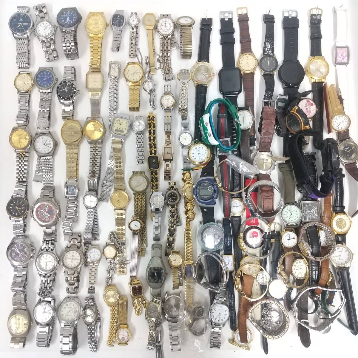 1905 腕時計等 大量 まとめ売り 約100本 SEIKO CITIZEN CASIO その他 ジャンク品_画像2