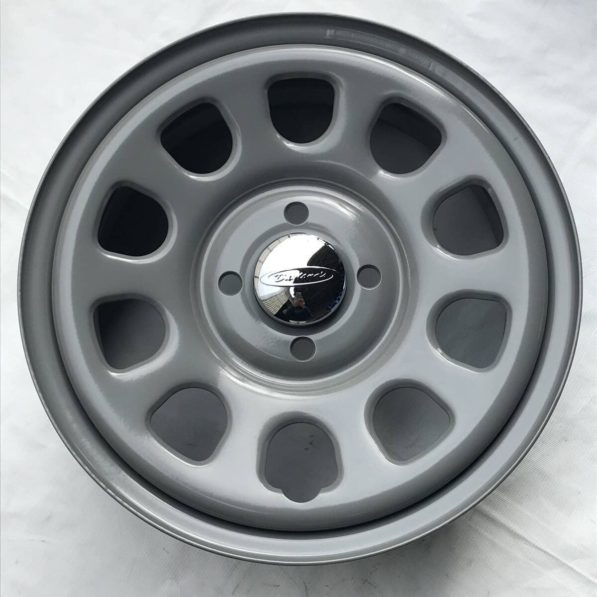 デイトナ G2 グレー 14-5.0J 4H100 ＋42 GOODYEAR 155/65R14 アルト ラパン スペーシア ワゴンR ウエイク タント ミライース ムーヴの画像2