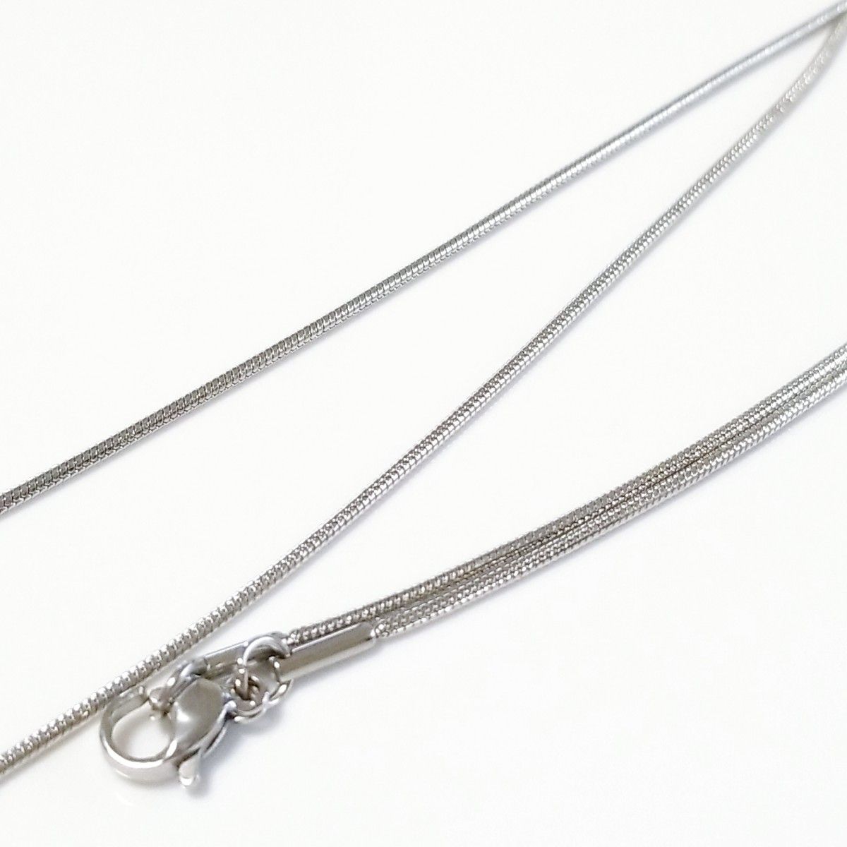 50cm サージカルステンレス スネークチェーン ネックレス シルバー
