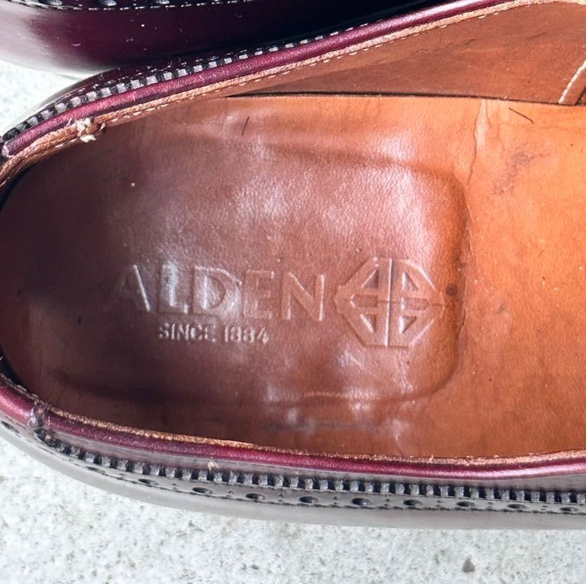 ヴィンテージ ALDEN 929 旧オールデン 85年製 80年代製 80's 最上級カーフ バーガンディー_画像4