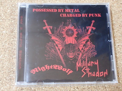 MILITARY SHADOW + NIGHTWOLF Split CD EXECUTE GASTUNK ZOUO GISM PUNK HARDCORE CRUST DEATH METAL パンクハードコアクラストの画像1