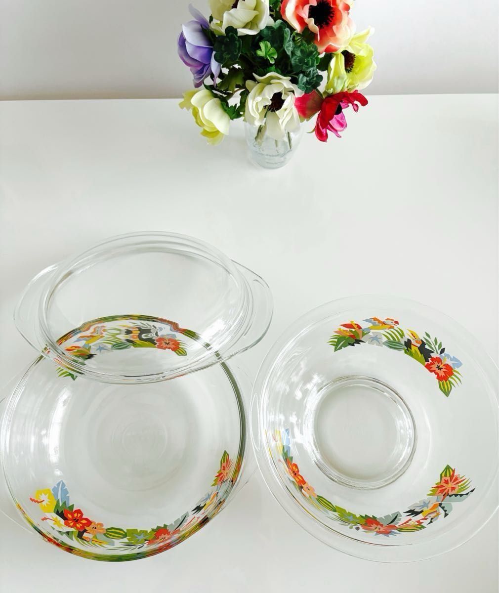 未使用品】2個セット イワキグラス パイレックス キャセロール 未使用品】2個セット イワキグラス パイレックス キャセロール