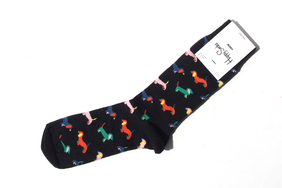 送料無料★新品｜未使用｜ハッピーソックス｜happy socks｜クルー丈カジュアルソックス｜ドッグ柄｜Puppy Love Sock｜10217020_画像2