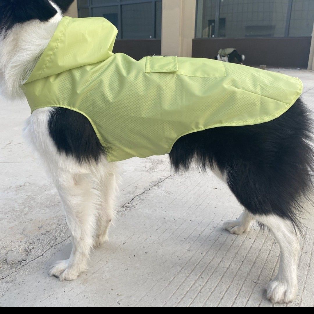 新品 5XLサイズ 犬用 レインコート 大型犬 カッパ 大きめ ビッグ 雨 梅雨 ペット カーキ ライトグリーン