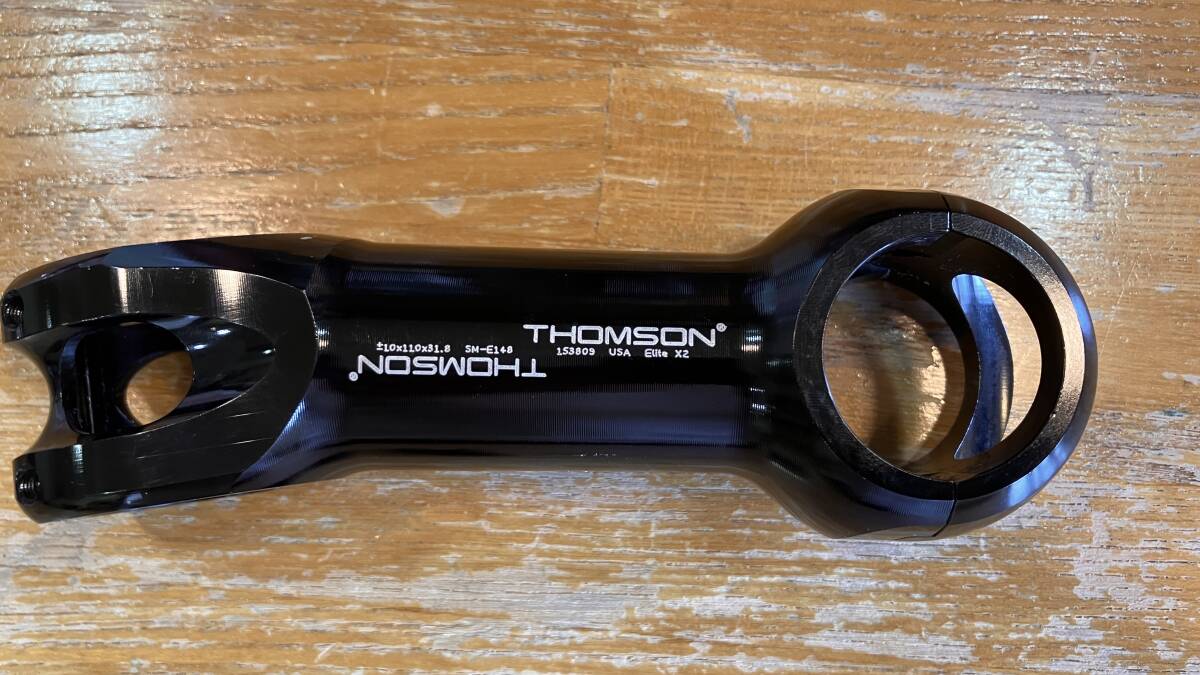 トムソン thomson elite x２ ステム 110mm 10° 廃盤品 リペアボルト２本付き ブラック 中古品の画像2