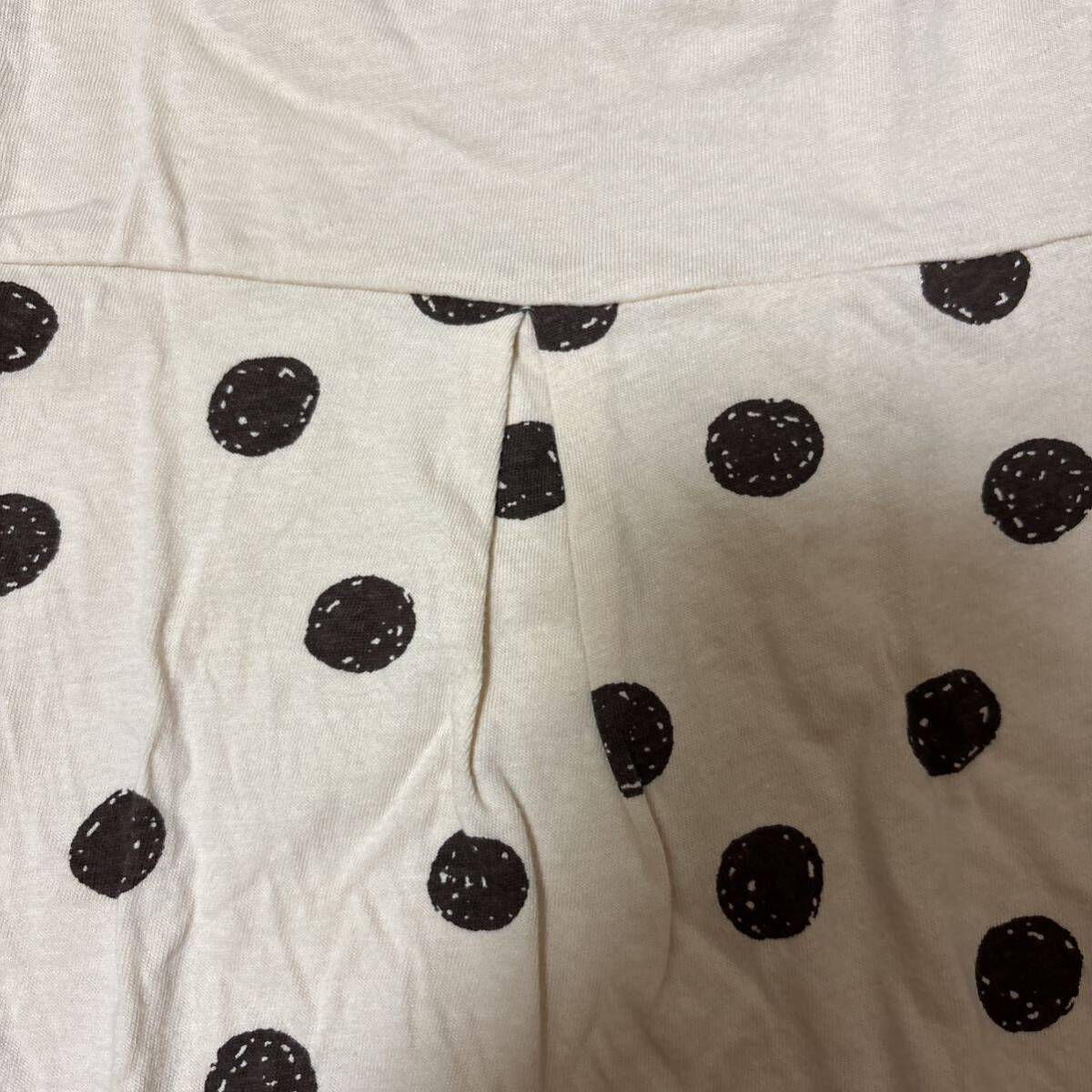大阪府布綿製品工業組合 バック ドット柄 デザイン切り替え ロングTシャツ 95_画像7