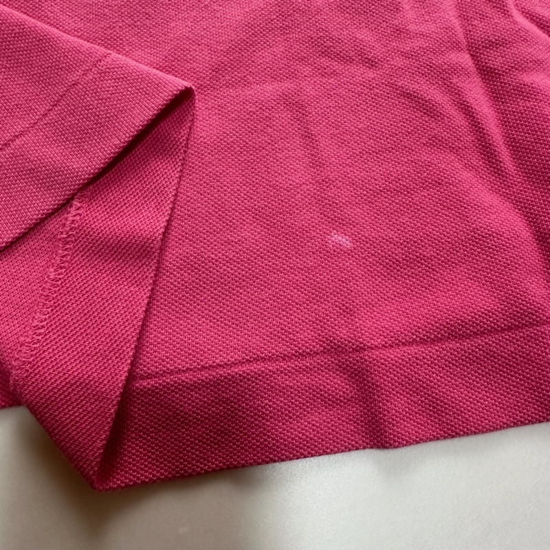 【訳あり】LACOSTE(ラコステ)半袖ポロシャツ / 鹿の子 メンズ4 ピンク系の画像7
