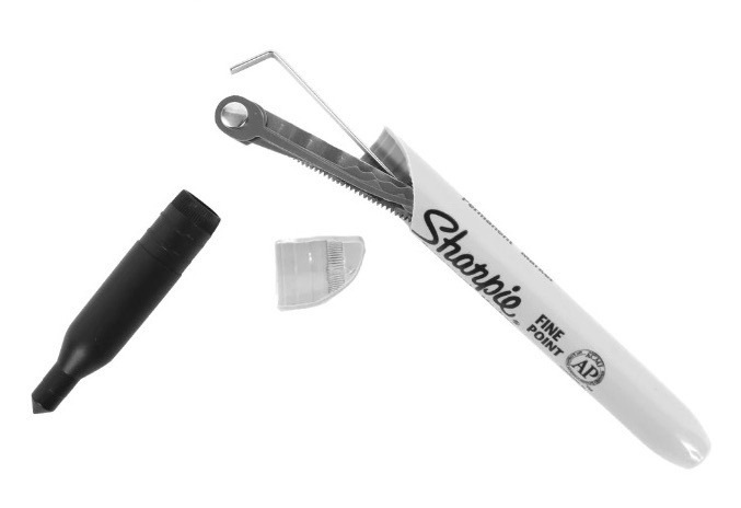 las1 Sharpie Marker car -pi- oily marker ..* avoidance tool disaster prevention goods 