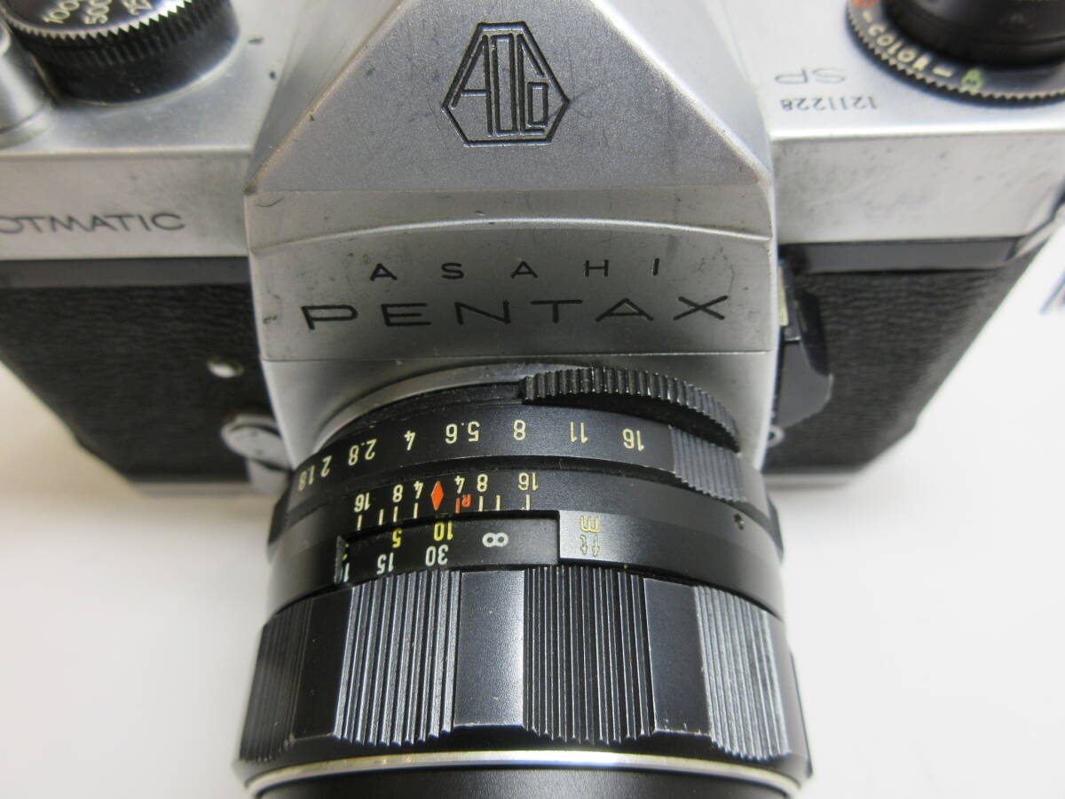 【20-71-500】ASAHI PENTAX SPOTMATIC SP アサヒ ペンタックス 1:1.8 55mm フィルムカメラの画像10