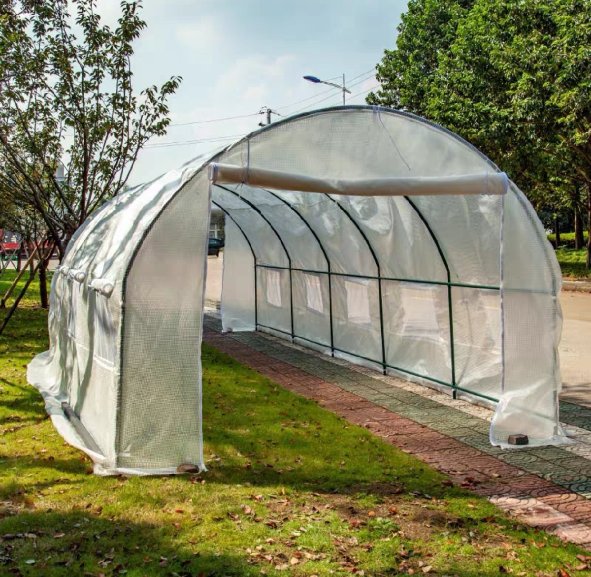  length 7.5m× width 3m× height 2.2m green house professional agriculture house . favorite PE material plastic greenhouse .. house greenhouse vegetable raising seedling 